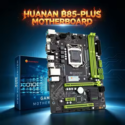 HUANANZHI B85 PLUS Motherboard LGA1150 Intel Core i5 i7 CPU 2*DDR3(16G)1333-1600MHz RAM M.2 NVMe SAT
