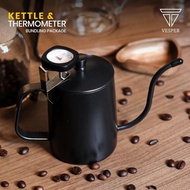 B_serii gooseneck thermometer kettle black teflon coffee pot/ coffee pot v60