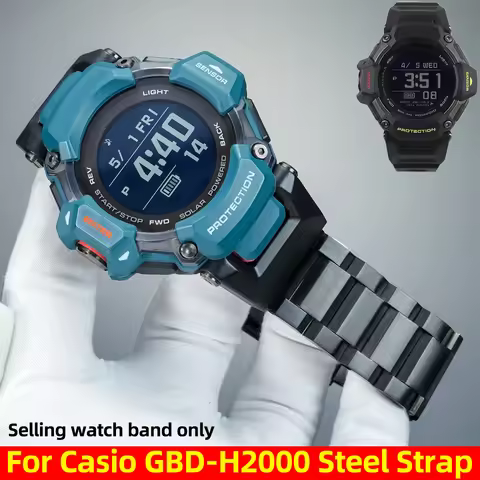 GBD-H2000 Modified metal Strap For Casio G-SHOCK GBD-H2000-1A/1B/2 smart watch Stainless steel watch