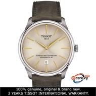 Tissot T139.407.16.261.00 Men's T-Classic Chemin Des Tourelles Powermatic 80 Leather Strap Watch (42mm)