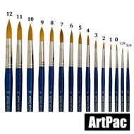Artpac Nylon Brush S818 No 3X0 to 12 List 1/2