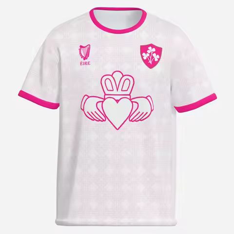 Ireland 3D Print Unisex Football Jersey Quick Dry Breathable Pink Celtic Knot Shamrock Soccer Shirt 