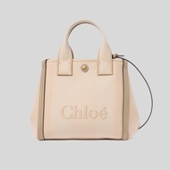 CHLOE Small Chloe Carry Tote Bag In Canvas Blushy Beige CHC25SS911O6526Y