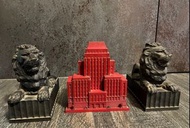 1960s 1970s 香港匯豐銀行錢罌 及匯豐銀行兩隻獅子錢罌- 原有好底