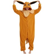 Eevee Pikachu Couple Fleece Pajama Set - Halloween Costume