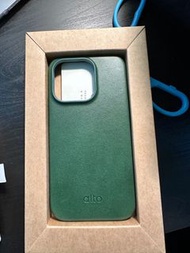 iphone 14 pro 皮革手機殼 綠色手機殼 真皮手機殼 alto手機殼