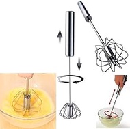 Semi-Automatic Egg Beater Stainless Steel Manual Mixer Egg Whisk Cream Mixer Suitable For Kitchen Baking Cooking Tools