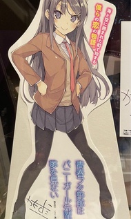 青春豬頭少年不會夢到兔女郎學姐 作者 簽名 立牌 色紙 特典