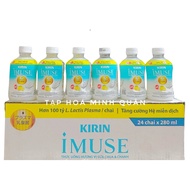 THÙNG 24 CHAI NƯỚC UỐNG KIRIN IMUSE VỊ SỮA CHUA VÀ CHANH ( 280ML x 24 CHAI)