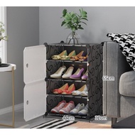 ASSEMBLY PLASTIC CABINET FOR SHOES 4 CELLS (divided into cells) 1x4 ODD WHITE DOOR