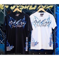 ! New T-Shirt X Street Shirt Lightning Pattern Front-Back Screen Printing️ S-5XL 1218t