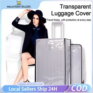 Hitchie Thick Transparent Luggage Bag Cover Protector Sarung Beg Waterproof 18 to 28 Inch Travel Sui