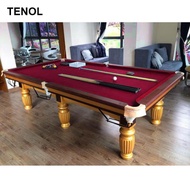 TENOL High Performance Pool Table Felt Billiard Cloth Table Bed Cushion -8ft Red