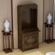 Traditional Chinese style antique cabinet  Buddhist cabinet  household altar  tribute table  banner 