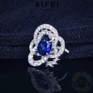AIFEI JEWELRY Sapphire Women Cincin Butterfly For Sterling 925 Accessories Silver Adjustable Original 純銀戒指 Ring Perempuan Perak Korean R2584