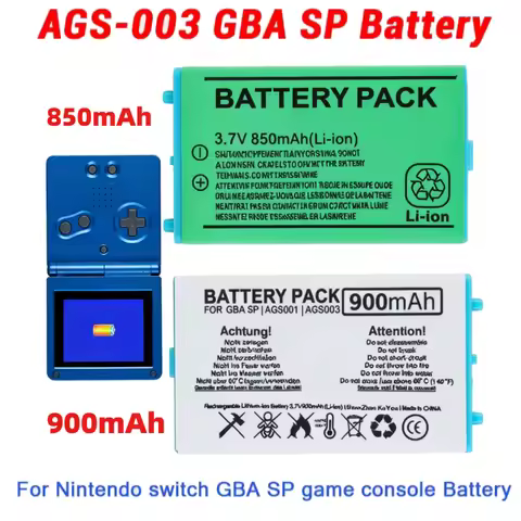 AGS-003 Battery Game Boy GBA SP AGS003 850mAh 900mAh 3.7V Lithium Batteries for Nintendo GBASP Game 