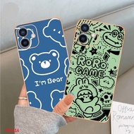 HS-016 CASE CARTOON SAMSUNG A05 CHROME CANDY SOFTCASE BEAR/ SNOOPY/ SMILE