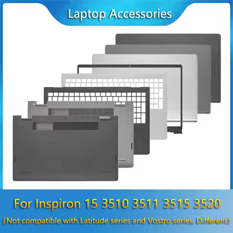 New For Inspiron 15 3510 3511 3515 3520 Laptop LCD Back Cover/Front Bezel/Palmrest/Bottom Case/Hinge