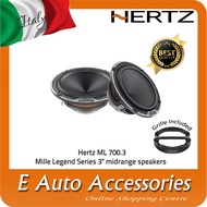 Hertz ML 700.3 Mille Legend Series 3" Midrange Car Speakers