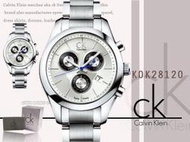 CASIO手錶專賣店 CK Calvin Klein K0K28120 瑞士機芯 三眼計時錶 中性錶 保固一年