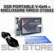 SSD PORTABLE 512GB V-GeN + ORICO HDD Enclosure External Vgen Paket |