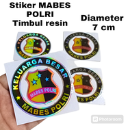 stiker MABES POLRI timbul resin, Sticker keluarga besar mabes polri