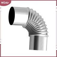 Wdair Bếp Ống Khuỷu Tay ống xả Lửa Nơi 90 Độ Ống Khói Ống Bếp Ống Cho Dã Ngoại cắm trại Lều Lò Log l