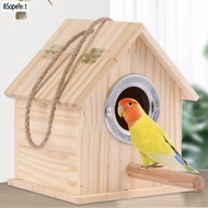 Sopefect Parrot Breeding Mating Box Durable Wood Bird Aviary Budgie Cage for Canary Budgie Gouldian