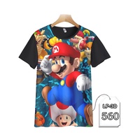 MARIO BROS 3D Printing Children's and Adult's Clothes Super Mario Bros LP3D-560