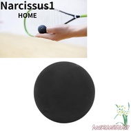 NARCISSUS Rubber Squash Balls, Black Double Yellow Dot Squash Ball, Squash Racket Supplies 40MM Trai