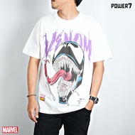 เป็นที่นิยม Power7Shop เสื้อยืดการ์ตูน มาร์เวล Venom ลิขสิทธ์แท้ MARVEL COMICS T-SHIRTS (MX-024)
