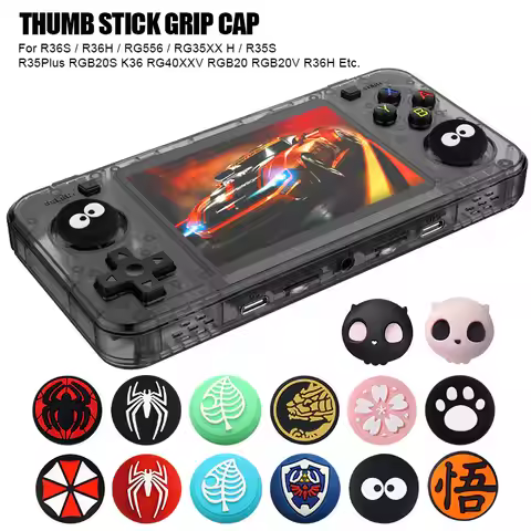 Thumb Stick Grip Cap Cover For R36S R36H RG40XX H R36 PRO K36 Retro Game Console Joystick Silicone P