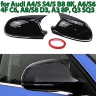 Car Paste Side Door Mirror Cover for Audi A4 S4 A5 S5 B8 8K, A6 S6 4F C6, A8 S8 D3, Q3 SQ3 2012-2015