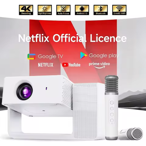 Singing projector Portable Mini Projector with Built-in Speaker 4K Support Wifi Outdoor Movie Home T