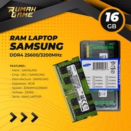 Samsung Ram 16GB DRR4 25600/3200Mhz Sodimm 16Gb RAM