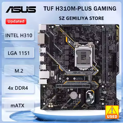 ASUS TUF H310M-PLUS GAMING Motherboard Intel H310 Socket 1151M.2 DDR4 32GB support Core i3-8300 Core