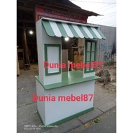 Gerobak Minimalis Modern Booth Portabel Booth Serbaguna -Termurah