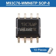 10pcs Original 93C76WP M93C76-WMN6TP SOP-8 8Kbit MICROWIRE Serial Access EEPROM Chip IC New