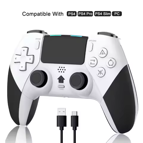 Bluetooth Wireless Controller Gamepad For PS4/PS4 Pro/PS4 Slim Console PC Wired Joystick Controle Ga