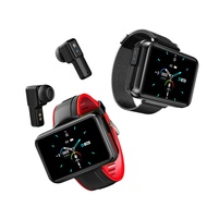 LEMFO T91 Smart Watch 1.4 Inch IPS Screen TWS Wireless Bluetooth Earphone Sport Waterproof Smartwatch Blood Pressure Health Monitor