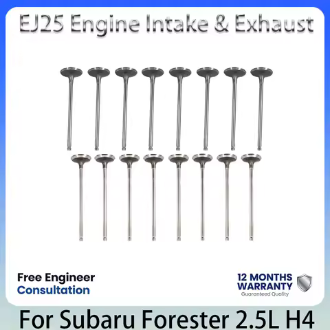 Intake Exhaust Valve Set OEM 13201-AA340 13202-AA240 For Subaru EJ25 EJ251 EJ253 2.5L Non Turbo Impr