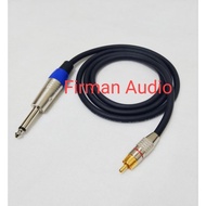Akai 6.5mm Mono To RCA Male Canare Jack Cable 6-10mtr