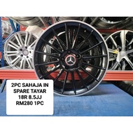 USED SPORT RIM 18 INCH MERCEDES BENZ A180 A200 C200 RM280 1PC SPARE TAYAR