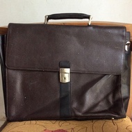 Tas daks london kulit asli kerja cowok laptop leather import preloved