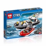 City Police Patrol Boats Lepin 02049 Building Block