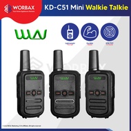 ⓌⓄⓇⒷⒶⓍ WLN KD-C51 Two Way Portable 16 Channel 400-470 MHz 5km Mini Walkie Talkie