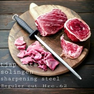 Riang 1 Mart- Asahan pisau Sharpening steel 40 cm Carl schlieper tjap mata Germany
