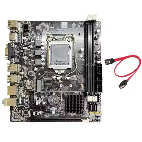 AP--Compatible H61 DDR3 Motherboard LGA1155 2Xddr3 Slots 6XUSB Supports G1610 1620 1630 G2030 CPU