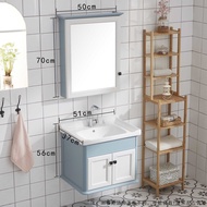 Bathroom Bathroom Cabinet Combination Washstand Bathroom Wash Basin Wash Basin with Mirror Cabinet Floor-Type Small Apar