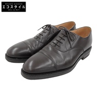 Crockett&Jones NAPPA CALF Last 236 CONNAUGHT รองเท้าหนัง สีน้ำตาลเข้ม 8 1/2E 7742 8 1/2E【สินค้ามือสอ